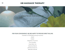 Tablet Screenshot of kbmassagetherapy.com